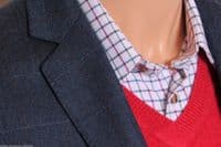 HOLLAND ESQUIRE 2SB Navy HERRINGBONE & CHECK Jacket Blazer Uk40 BNWT