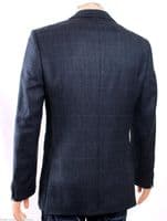 HOLLAND ESQUIRE 2SB Navy HERRINGBONE & CHECK Jacket Blazer Uk40 BNWT