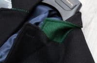 HOLLAND ESQUIRE Black LAMBSWOOL Slim Fit Jacket Blazer UK40 EU50 NEW + TAG