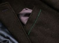 HOLLAND ESQUIRE Black LAMBSWOOL Slim Fit Jacket Blazer UK40 EU50 NEW + TAG