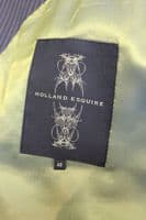 Holland Esquire Dark Grey Pinstripe Wool Suit UK48 EU58 C48 x W42 NEW + TAGS
