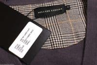 Holland Esquire DK Grey COTTON & SILK V Neck Cardigan Jumper Sweater SMALL *BNWT*
