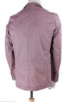 HOLLAND ESQUIRE Gingham Check Cotton Safari Jacket Coat UK40 EU50 MEDIUM
