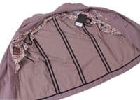 HOLLAND ESQUIRE Gingham Check Cotton Safari Jacket Coat UK40 EU50 MEDIUM