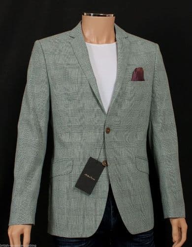 Holland Esquire Green & Grey P.O.W Plaid Check Sports Jacket Blazer UK 40 *BNWT*