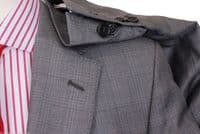 Holland Esquire Grey Checked PURE WOOL Suit UK38 EU48 C38 x W32 NEW + TAGS