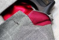 Holland Esquire Grey Dogtooth Overcheck WOOL & CASHMERE Suit Uk38 *BNWT*
