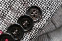 Holland Esquire Grey Dogtooth Overcheck WOOL & CASHMERE Suit Uk38 *BNWT*