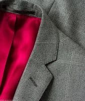 Holland Esquire Grey Dogtooth Overcheck WOOL & CASHMERE Suit Uk38 *BNWT*
