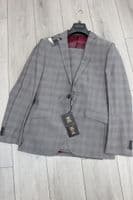 Holland Esquire Grey POW Plaid Check WOOL Suit UK38 EU48 C38 x W32 NEW + TAGS