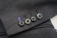 Holland Esquire Grey Yorkshire Moon Wool Twill Fly Overcoat