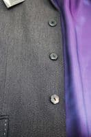 Holland Esquire Grey Yorkshire Moon Wool Twill Fly Overcoat