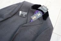Holland Esquire Grey Yorkshire Moon Wool Twill Fly Overcoat
