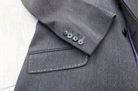 Holland Esquire Grey Yorkshire Moon Wool Twill Fly Overcoat