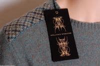 HOLLAND ESQUIRE HAND CUSTOMISED 100% LAMBSWOOL Crew Neck Jumper Sweater MED BNWT