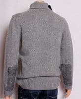 HOLLAND ESQUIRE HAND CUSTOMISED 100%LAMBSWOOL Roll Neck Jumper Sweater LGE BNWT