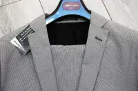 Holland Esquire Houndstooth Dogtooth Cotton Suit C40 x W33 NEW + TAGS