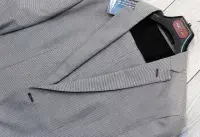Holland Esquire Houndstooth Dogtooth Cotton Suit C40 x W33 NEW + TAGS