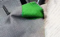 Holland Esquire Houndstooth Dogtooth Cotton Suit C40 x W33 NEW + TAGS