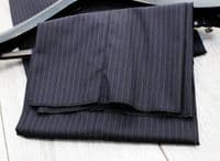 Holland Esquire Navy Pinstripe Wool Suit New With Tags