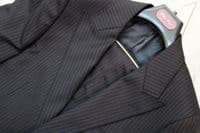 Holland Esquire Navy Pinstripe Wool Suit New With Tags