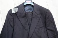 Holland Esquire Navy Pinstripe Wool Suit New With Tags