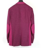 HOLLAND ESQUIRE Pink Panel LAMBSWOOL Slim Fit Jacket Blazer UK40 EU50 NEW + TAG
