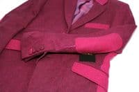 HOLLAND ESQUIRE Pink Panel LAMBSWOOL Slim Fit Jacket Blazer UK40 EU50 NEW + TAG