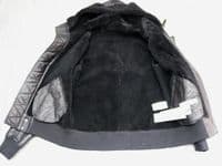 IRO PARIS Black MERWIN Leather Shearling Hooded Jacket Coat BRAND NEW + TAGS