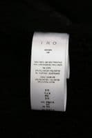 IRO PARIS Black MERWIN Leather Shearling Hooded Jacket Coat BRAND NEW + TAGS