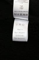 IRO PARIS Black MERWIN Leather Shearling Hooded Jacket Coat BRAND NEW + TAGS