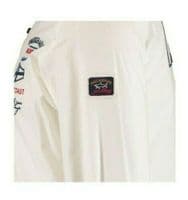 PAUL & SHARK Yachting HAMPTONS WEST COAST White L/S Cotton Shirt UK36 IT46 SMALL