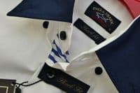 PAUL & SHARK Yachting HAMPTONS WEST COAST White L/S Cotton Shirt UK36 IT46 SMALL