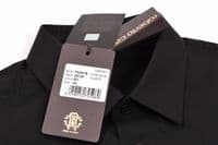 ROBERTO CAVALLI Black Appleque Badge Shirt BNWT UK38 IT48 MEDIUM 16