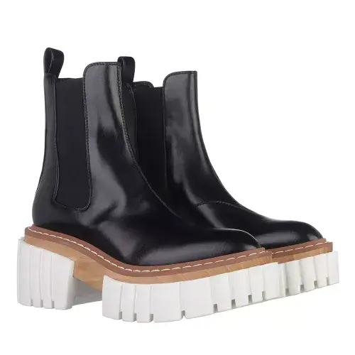 STELLA McCARTNEY Black Emilie Chelsea Ankle Boots Shoes