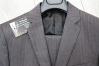 VERSACE COLLECTION DK Grey Tonal Stripe Trend Fit 100% Wool Suit EU48 Uk38 BNWT