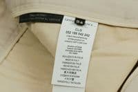 VERSACE Gaberdine Cotton Twill Leather Trim Trousers UK42 IT54 W42 NEW TAGS