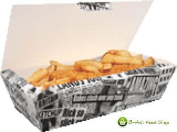 150 Large Fish & Chip Shop Box Fast Food Takeaway Tray Packaging Party BBQ Cafe