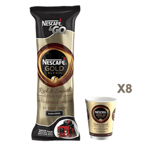nestle, nescafe, gold blend, coffee, instant, vending, in cup, incup