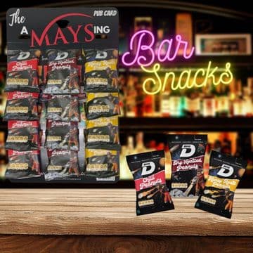 BFS Big D 12 Packs Mixed Nuts 'Amaysing' Pub Card: Chilli | Dry Roasted | Honey