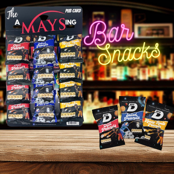BFS Big D 12 Packs Mixed Nuts 'Amaysing' Pub Card: Chilli | Salted | Honey Roasted