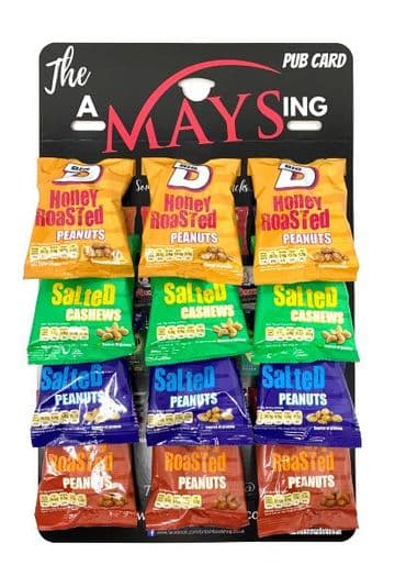 Big D 12 Pack Mixed Nuts AMaysing Pub Card Salted | Cashews | Dry Roasted | Honey