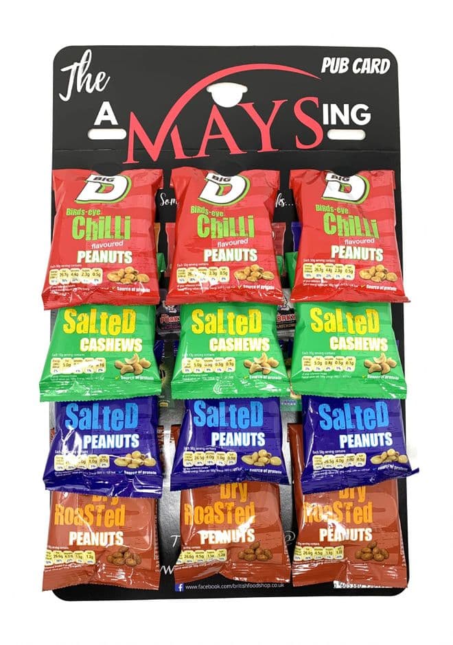 Big D 12 Packs Mixed Nuts Free Pub Card: Salted | Cashews | Dry Roasted | Chilli