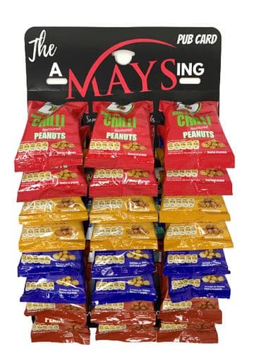 Big D Nuts 24 Pks Salted | Dry Roasted | Chilli | Honey 'The AMaysing' Pub Card