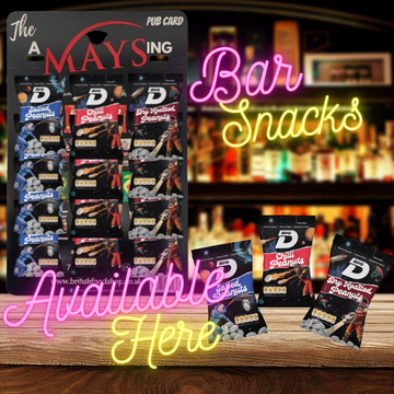 Big D Nuts - Mixed Pub Card of 12 x 50g Peanuts: 4 Chilli 4 Salted plus 4 Dry Roasted