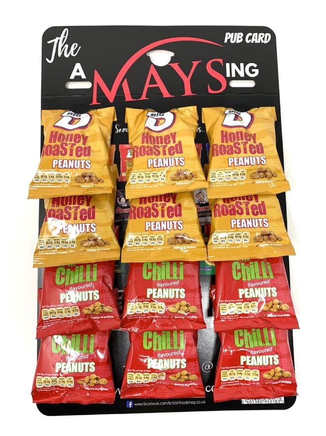Big D Peanuts 'Sweet n Chilli' Pub Card - 12 x 50g Packs