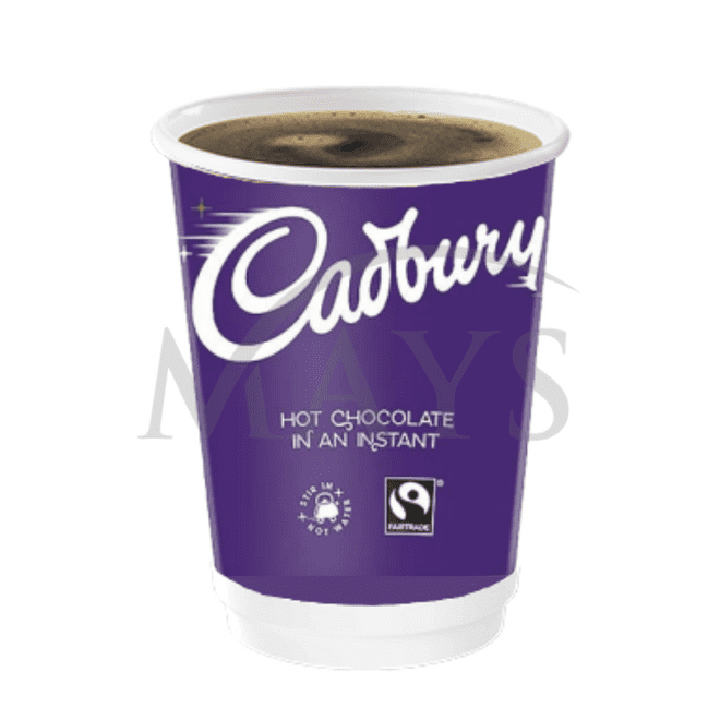 Cadbury Hot Chocolate 12oz In-Cup For Kenco 2Go 2 Go/Nescafe & And Go Machine - Sleeve of 10 Cups