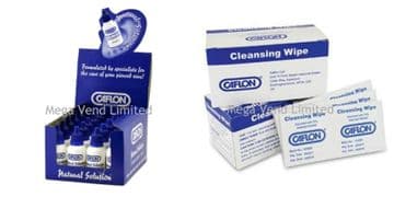 CAFLON NATURAL EAR CARE SOLUTION EAR PIERCING AFTERCARE 30ml BOTTLES or WIPES