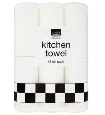 Chef's Essentials Kitchen Towel 12 Roll