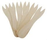 Chip Shop Style Wooden Forks x 100